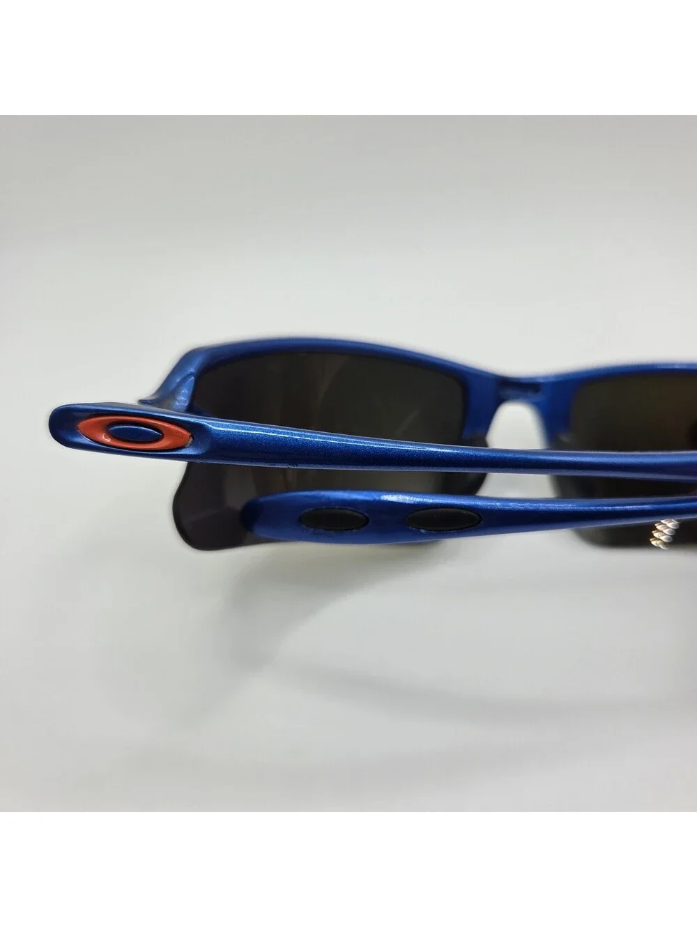 Rare Vintage Oakley Icepick Ice Pick Polarized Sunglasses USA Blue Orange Yellow